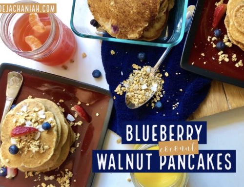 Blueberry Coconut Walnut Pancakes