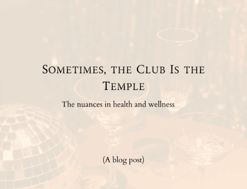 Sometimes, the Club Is the Temple
