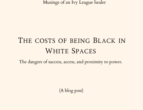 The Cost of Being Black in White Spaces
